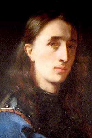 Johann Michael Rottmayr Self Portrait in a Blue Coat with Cuirass Norge oil painting art